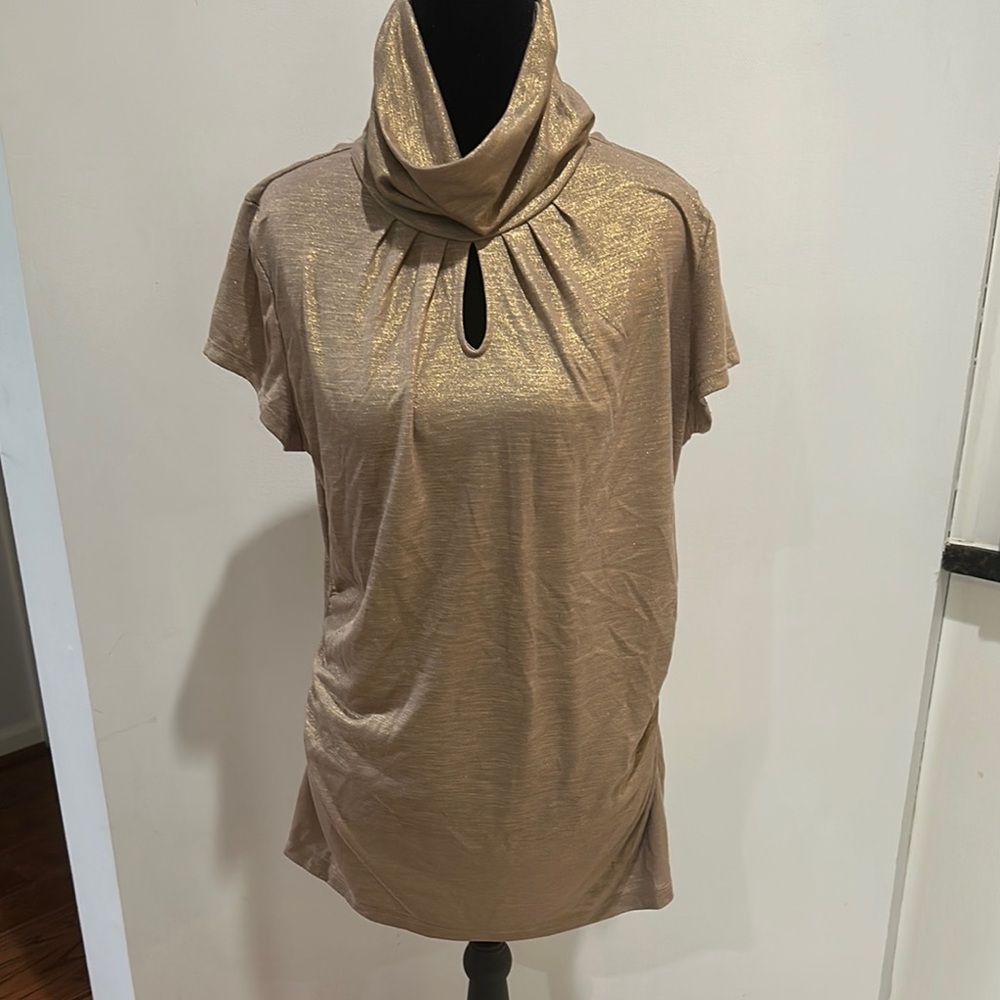 Elegant Gold Women's Top